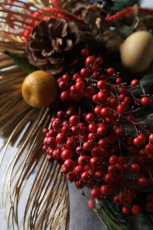 画像2: 華やか二連しめ飾り。瓢箪をあしらって (2)