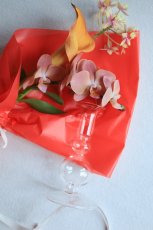 画像1: 花束と花瓶のギフトセットno1 (1)