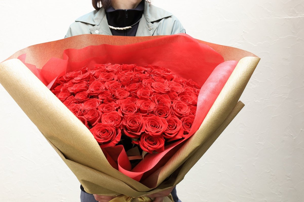 画像3: 108本の赤いバラの花束 (3)