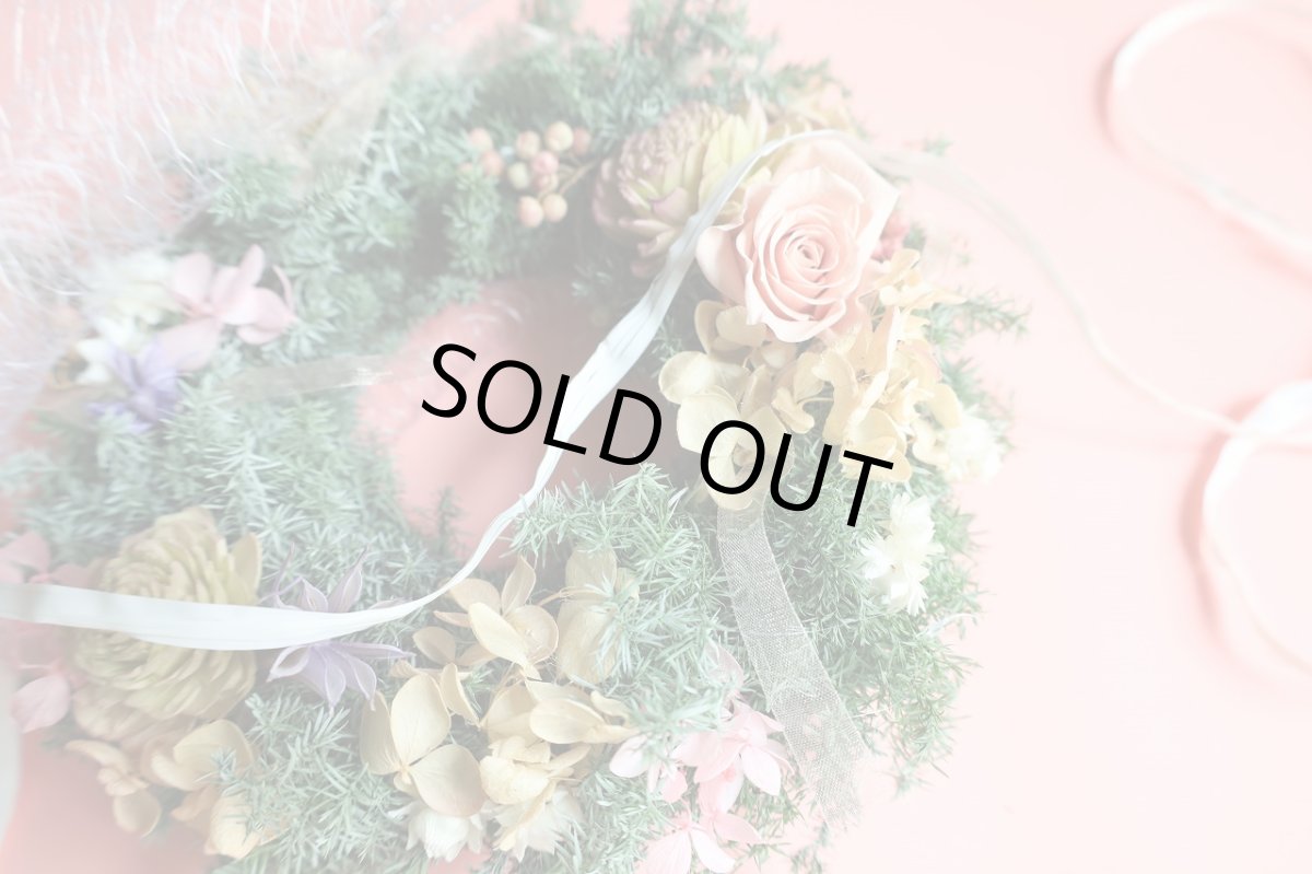 画像3: プリザーブドフラワーリースNo.9 (3)