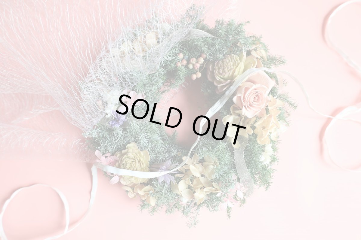 画像2: プリザーブドフラワーリースNo.9 (2)