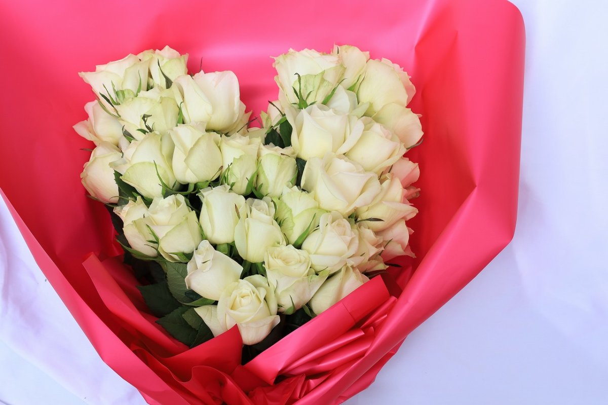 画像2: ハートローズ【ホワイト】 (2)