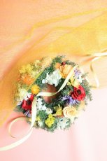 画像1: プリザーブドフラワーリースNo.5 (1)