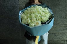 画像1: 白いバラの花束○選べる本数！ (1)