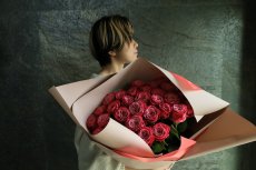 画像1: ピンクのバラの花束○選べる本数！ (1)