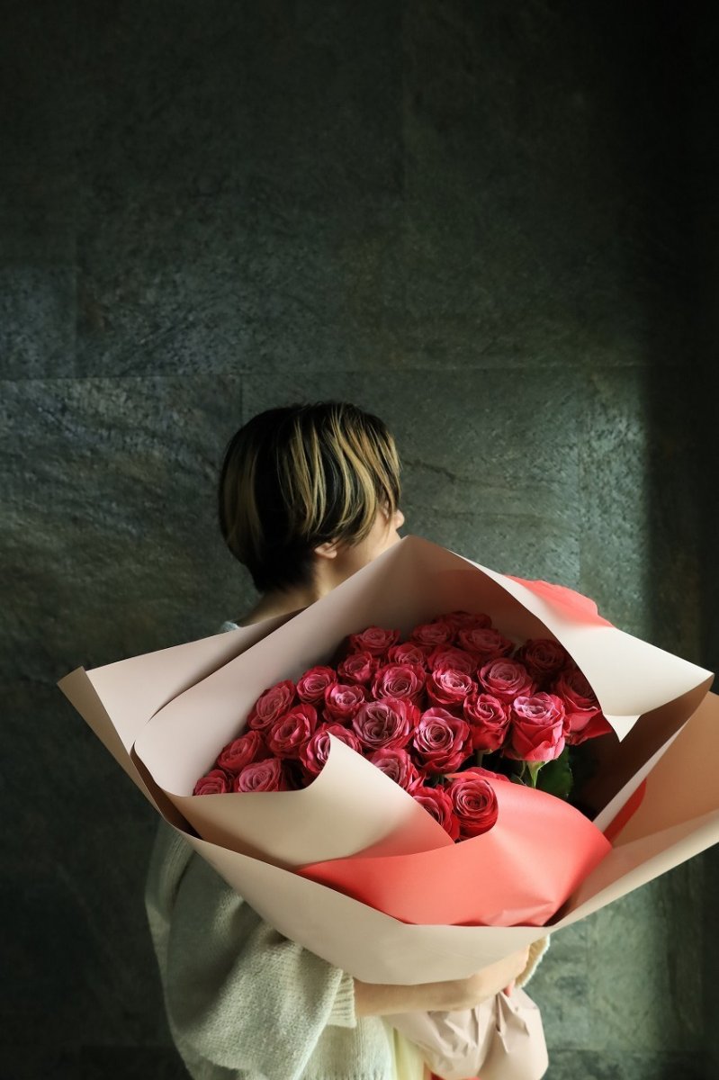 画像3: ピンクのバラの花束○選べる本数！ (3)