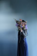 画像2: ピンクチューリップと胡蝶蘭のリボンブーケ (2)