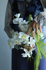 画像2: 和装や白無垢にぴったり！松の和装ブーケ (2)