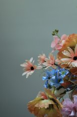 画像2: ニュアンスオレンジのリボンブーケ (2)