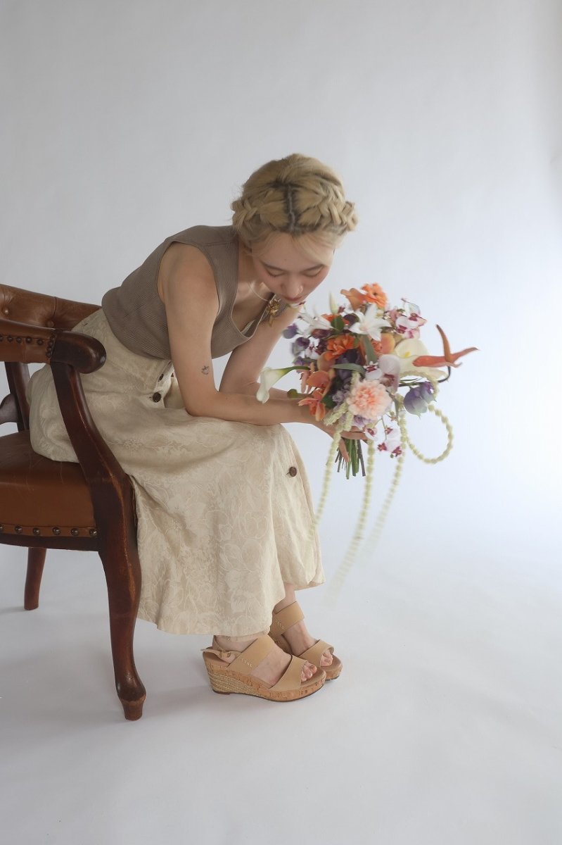 画像4: くすみオレンジのオータムブーケ (4)