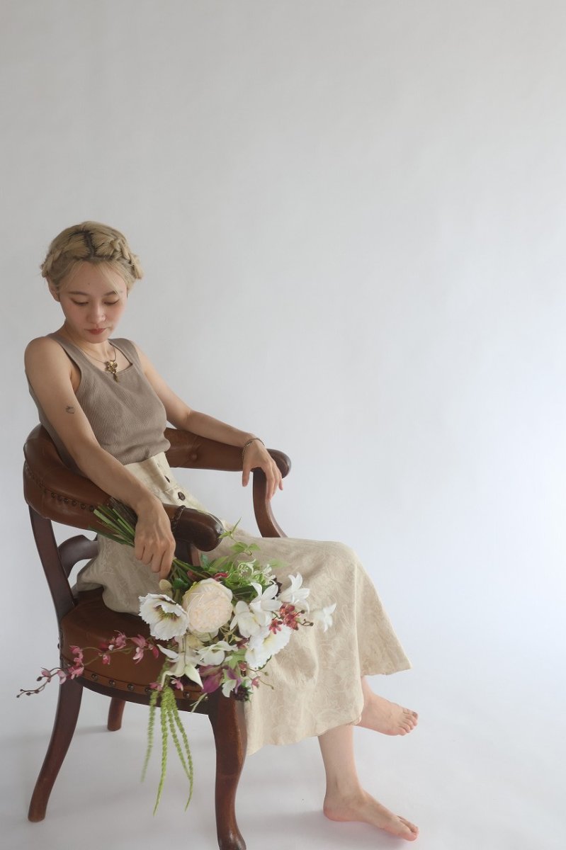 画像5: 流れるアマランサスの白ブーケ (5)