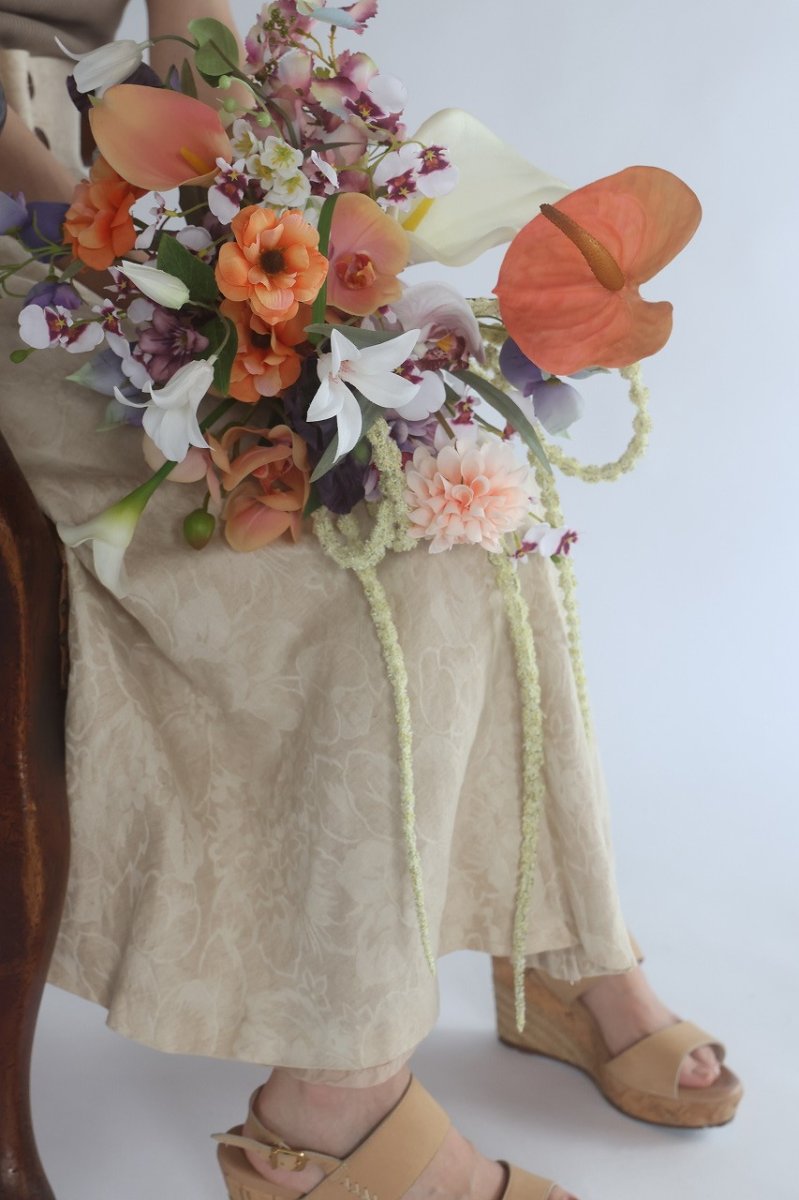 画像3: くすみオレンジのオータムブーケ (3)