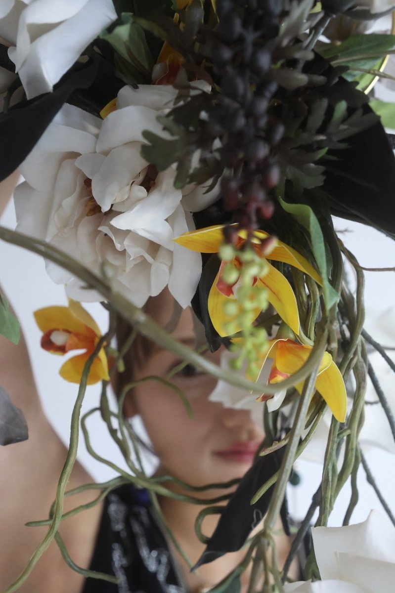 画像4: 黒いアンスリウムのシックリングブーケ (4)