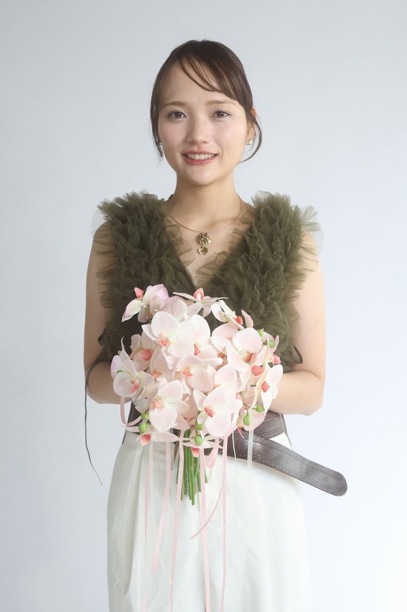 画像1: ほんわかピンク　胡蝶蘭のブーケ (1)