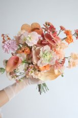 画像3: アンスリウムと胡蝶蘭の秋ブーケ (3)