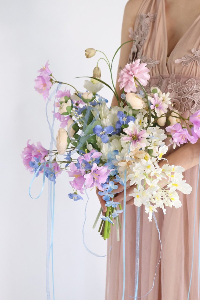 画像2: 優しいパープルのナチュラルブーケ (2)