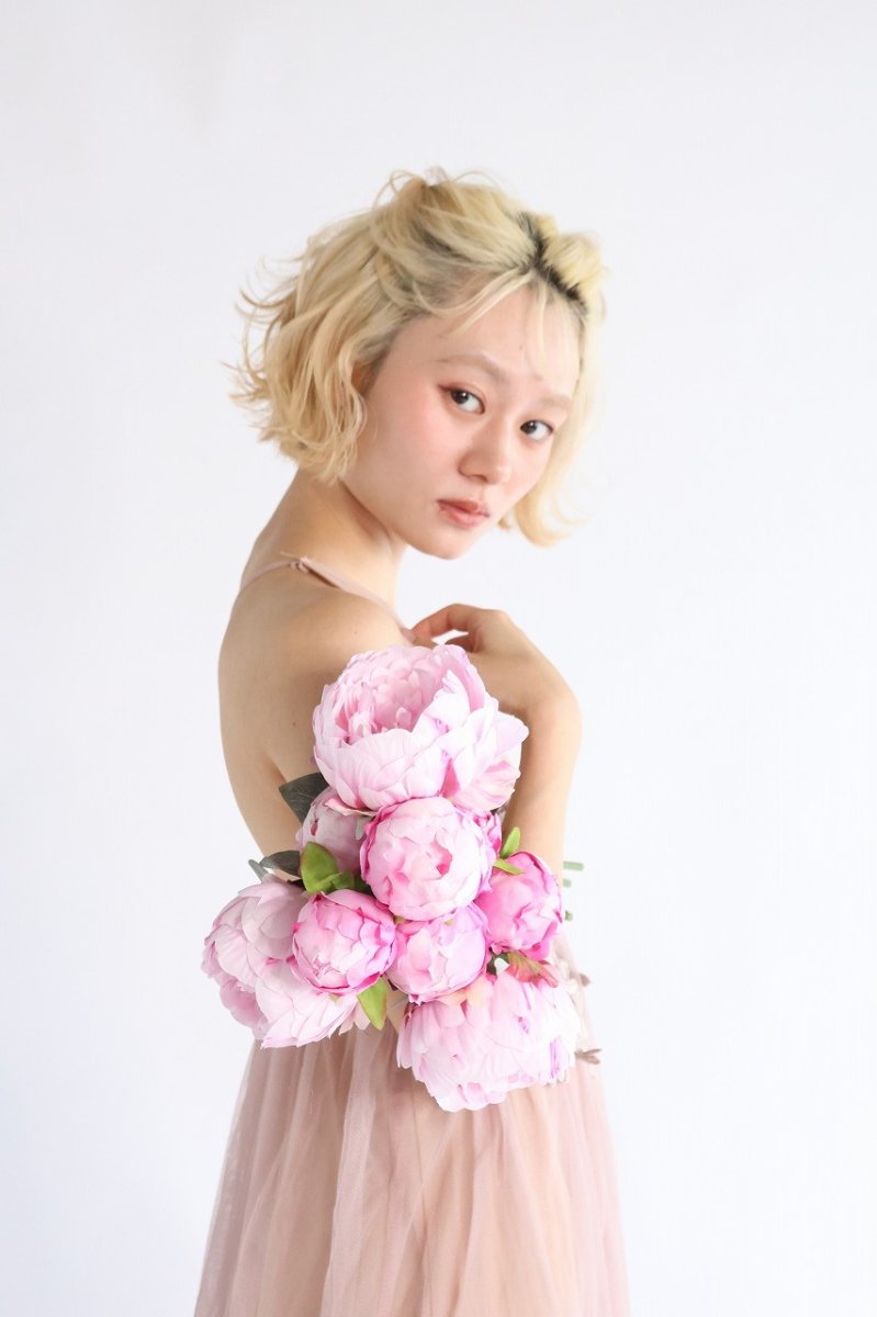 画像2: シャクヤクのミニブーケ (2)