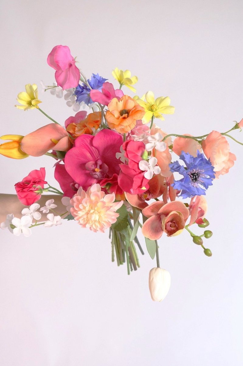 画像7: フーシャピンクのカラフルリゾートブーケ (7)