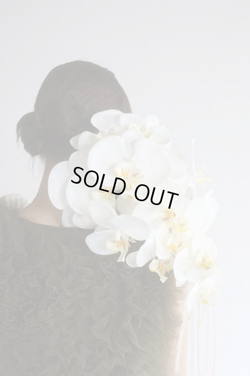 画像4: 白い胡蝶蘭をたっぷり使ったkatamariブーケ (4)