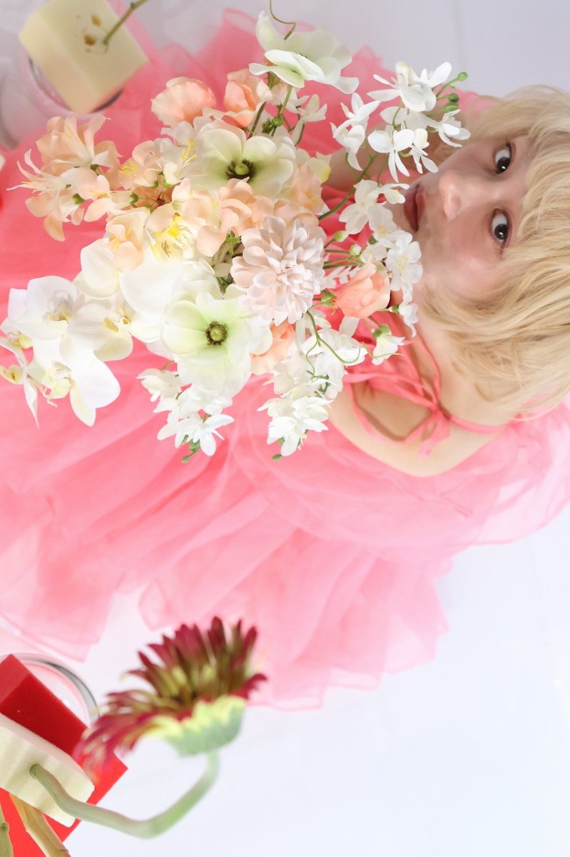 画像5: 白とくすみオレンジの優しいブーケ (5)