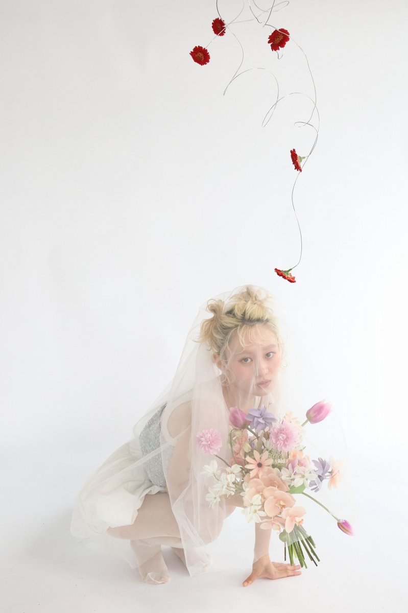 画像5: パープルピンクのチューリップの優しいブーケ (5)