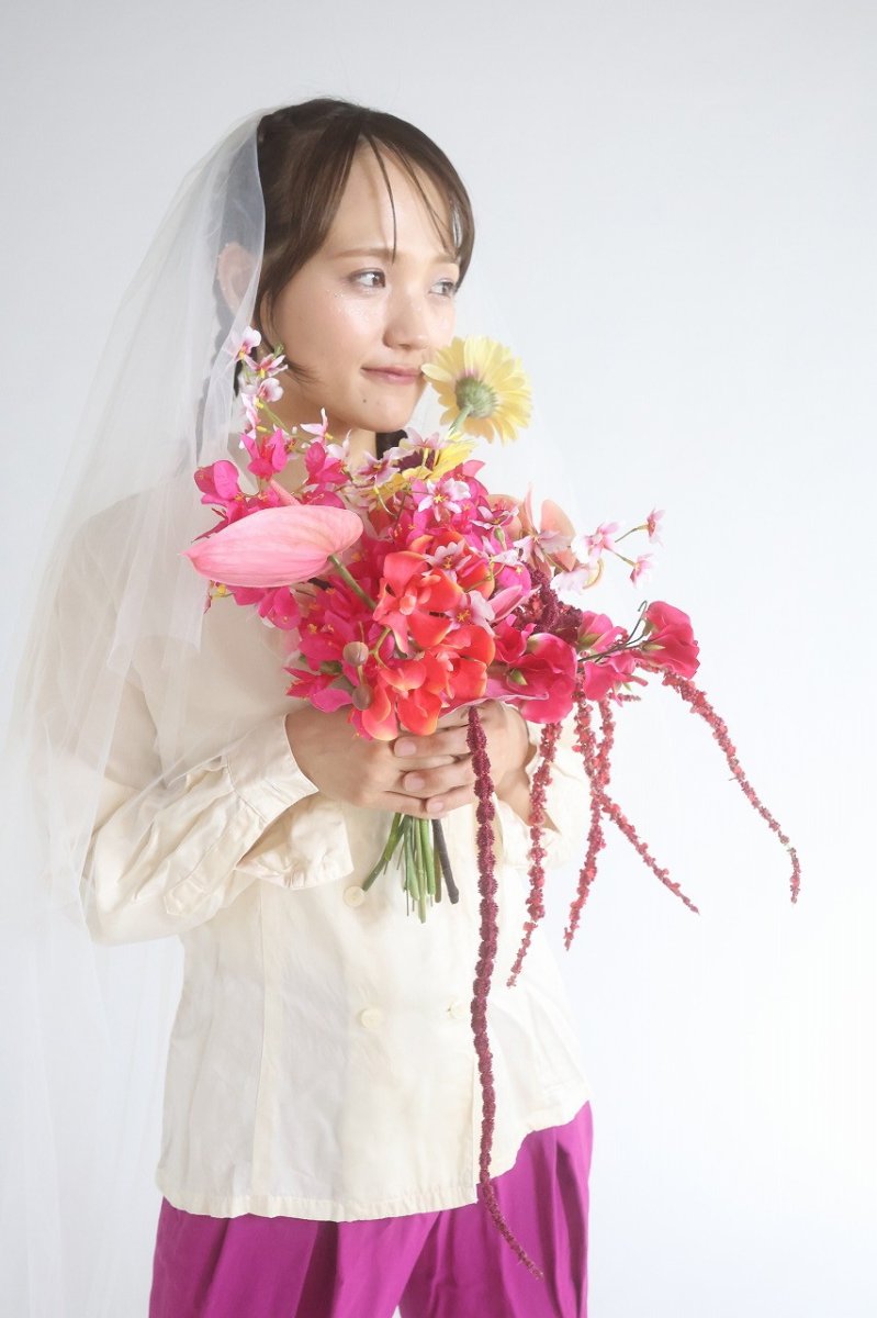 画像1: 赤いお花のリゾートブーケ (1)