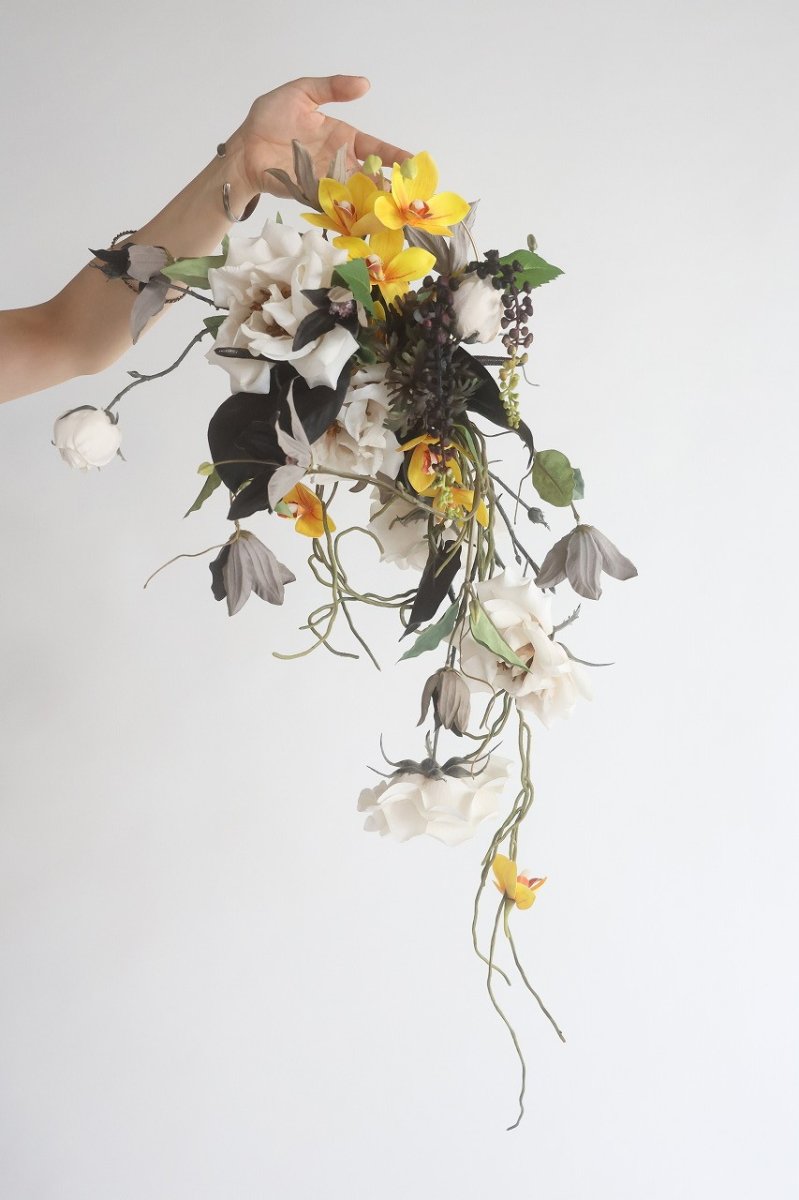 画像3: 黒いアンスリウムのシックリングブーケ (3)