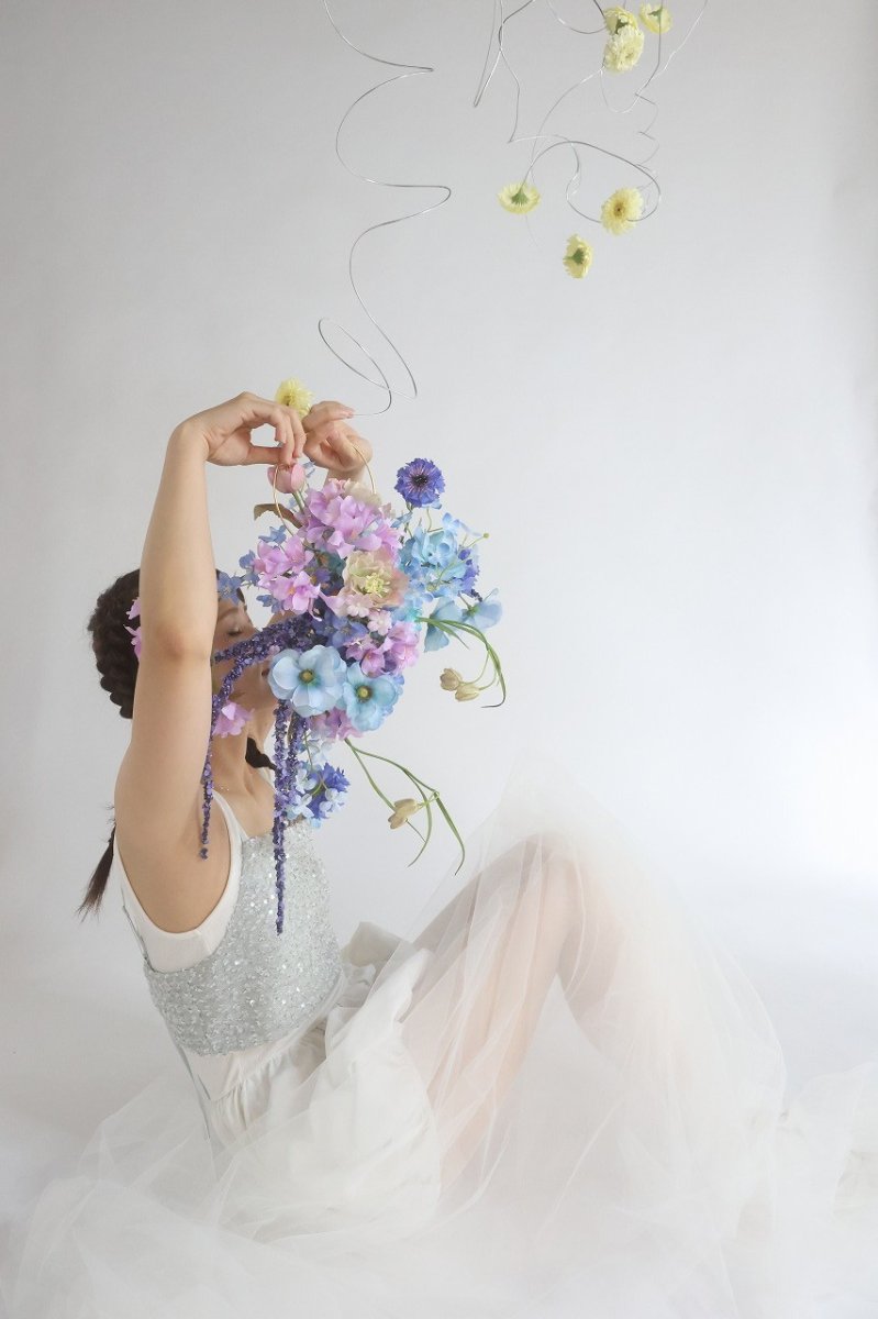 画像3: 青とピンクの夢カラーブーケ (3)