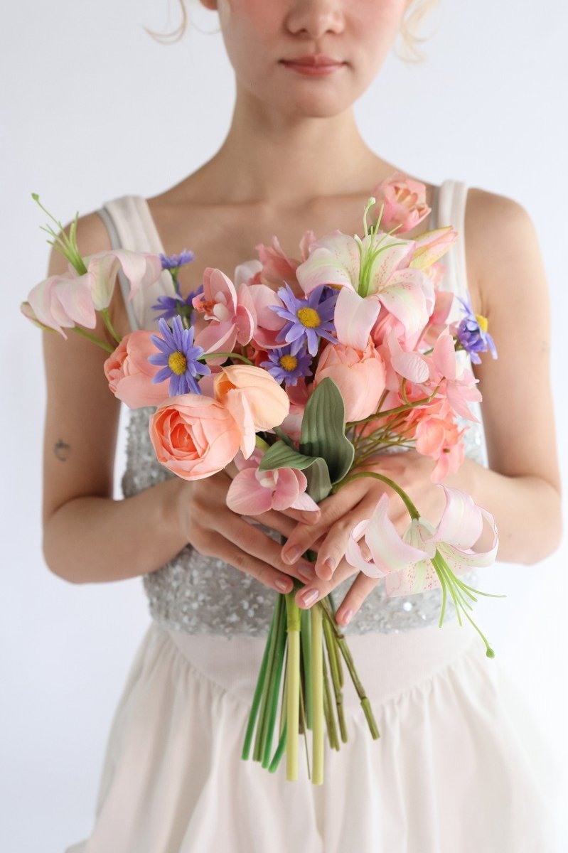 画像2: コーラルピンクのcuteブーケ (2)