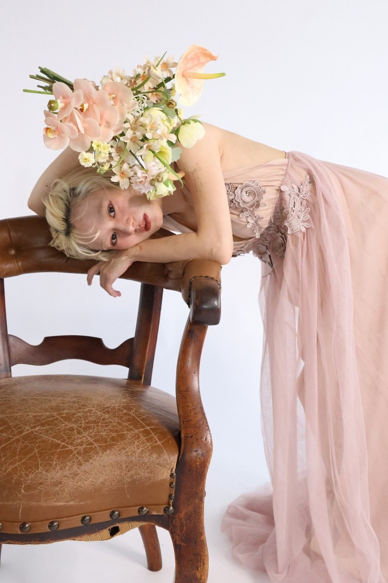 画像4: クリームイエローとくすみピンクの優しいブーケ (4)