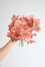 画像5: ニュアンスオレンジピンクの胡蝶蘭ブーケ (5)