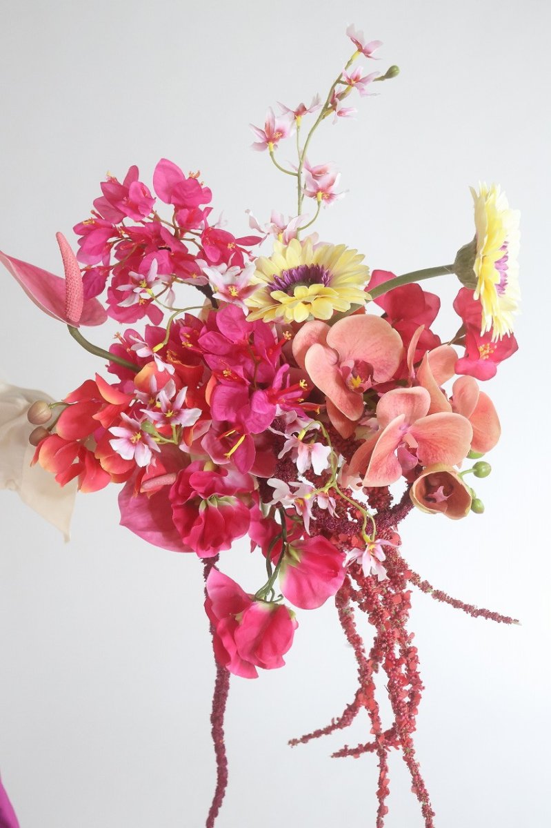 画像5: 赤いお花のリゾートブーケ (5)