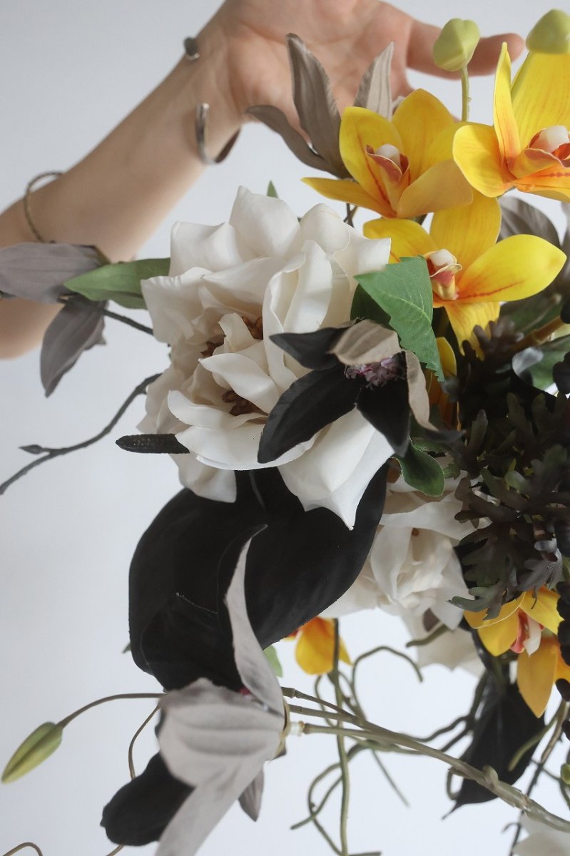 画像8: 黒いアンスリウムのシックリングブーケ (8)