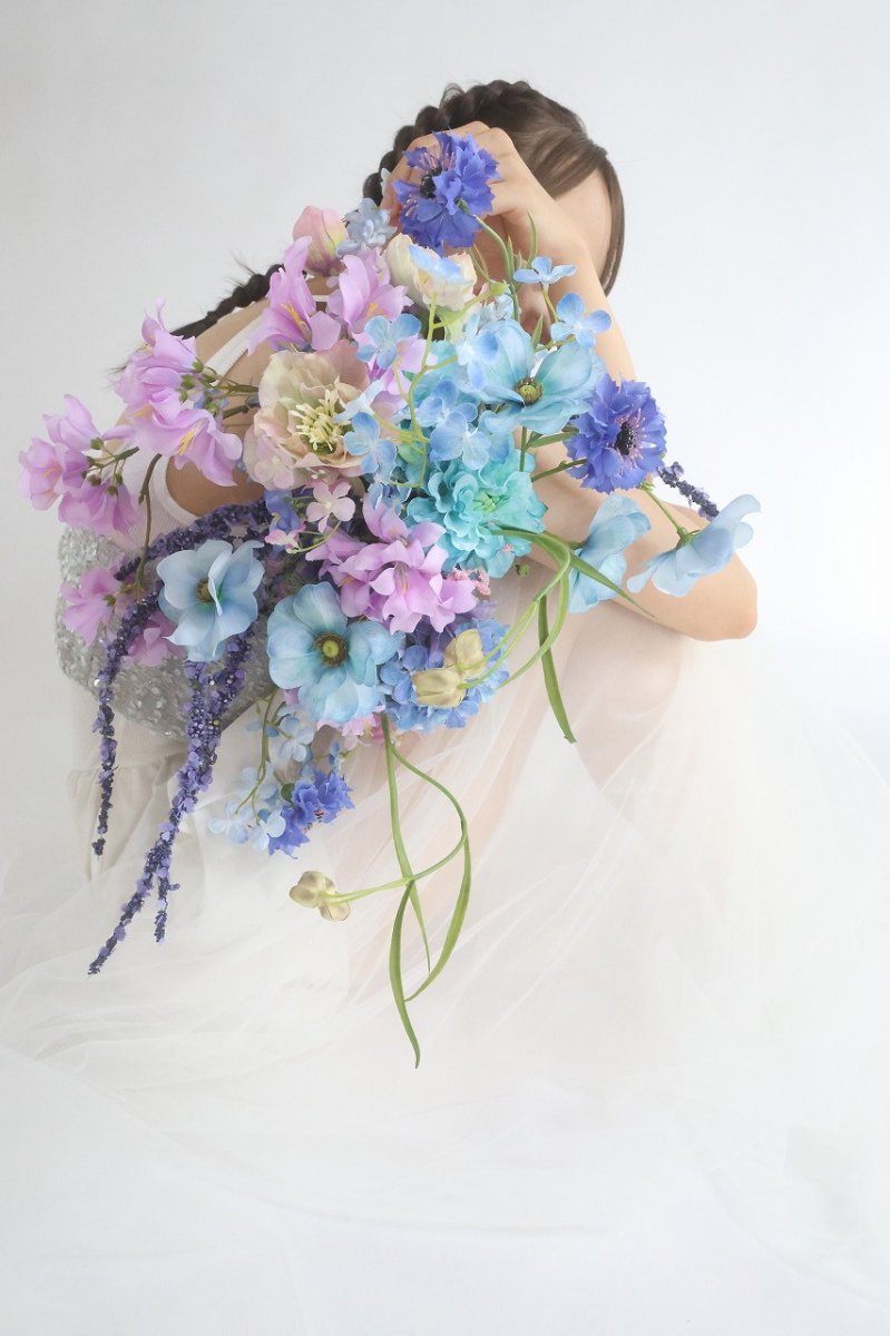画像6: 青とピンクの夢カラーブーケ (6)