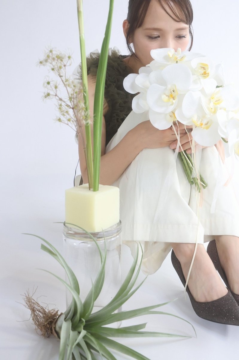 画像5: 白い胡蝶蘭をたっぷり使ったkatamariブーケ (5)