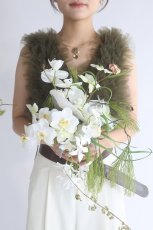 画像1: 和装や白無垢にぴったり！松の和装ブーケ (1)