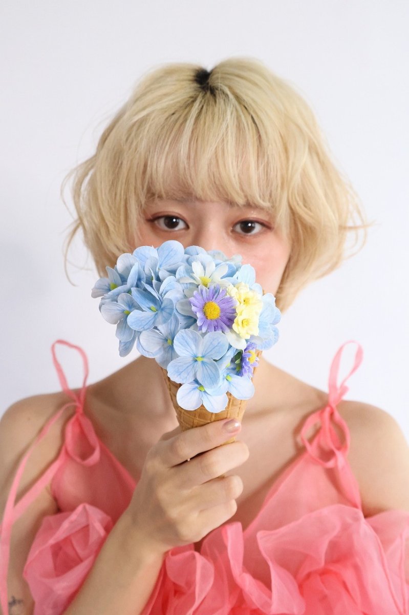 画像2: ミントクリーム・ワッフルコーンアイス (2)