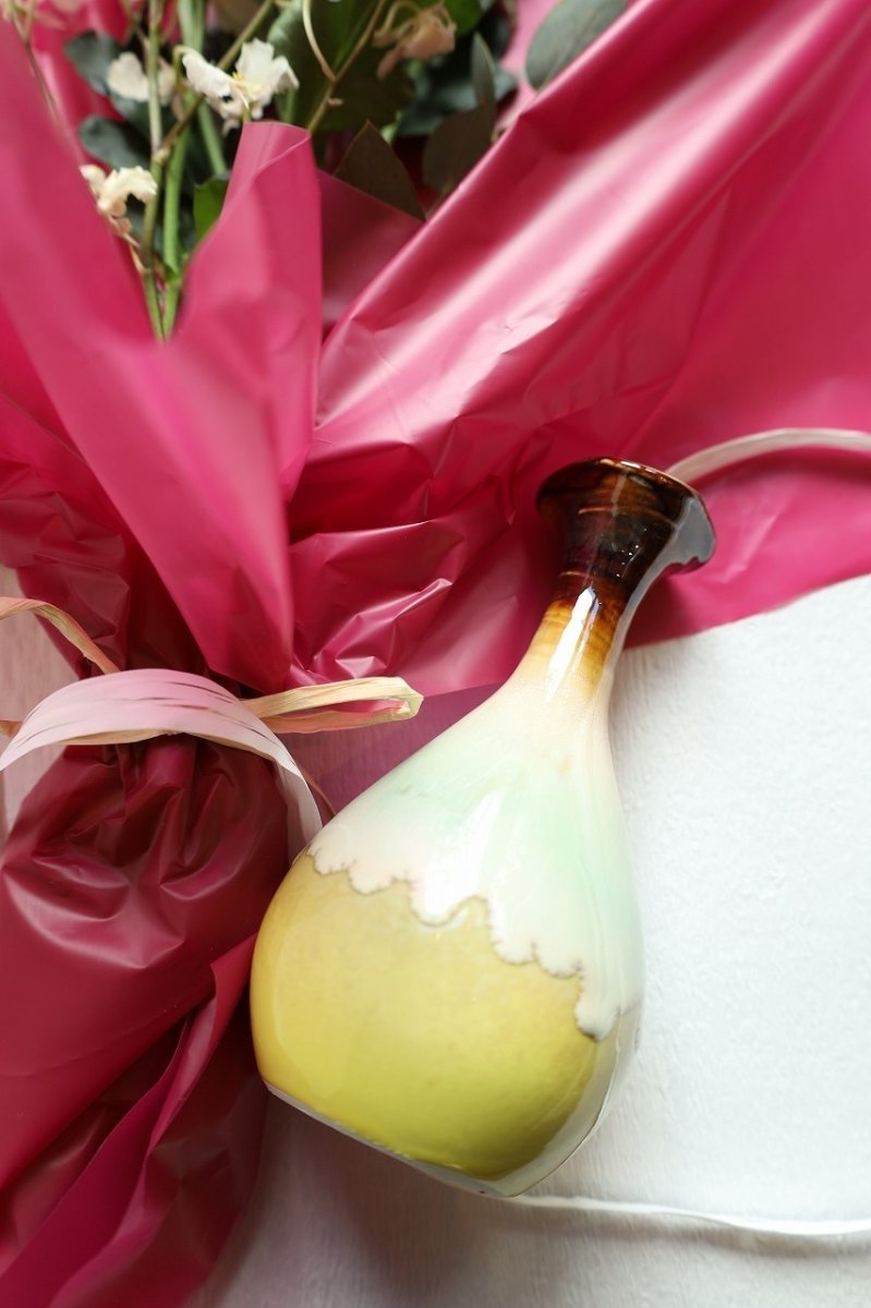 画像2: 花束と和花瓶のギフトセット (2)