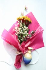 画像1: 花束と和花瓶のギフトセット (1)