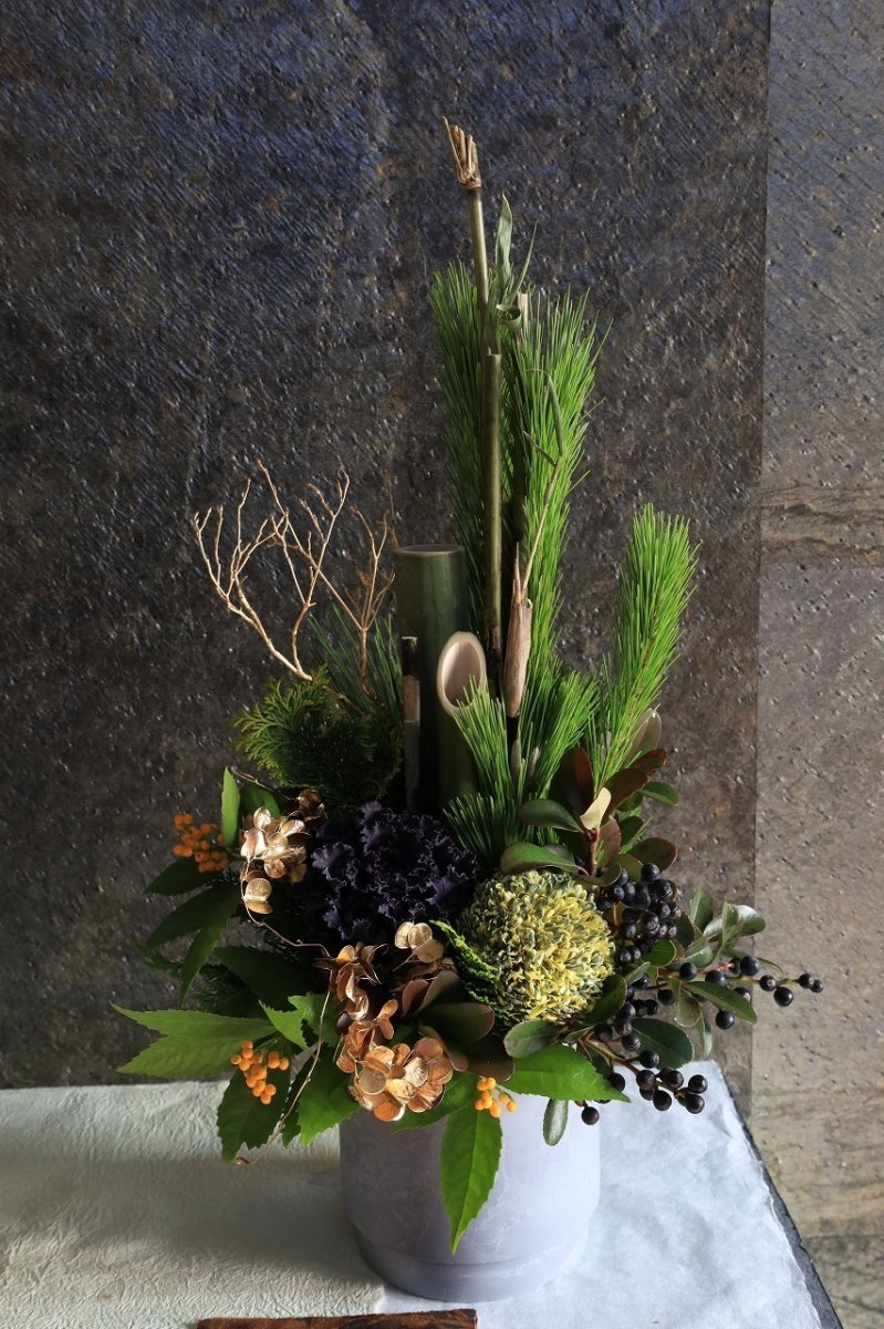 画像3: 室内用門松アレンジ(中サイズ) (3)