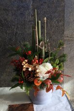 画像1: 室内用門松アレンジ(中サイズ) (1)