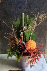 画像2: 室内用門松アレンジ(中サイズ) (2)