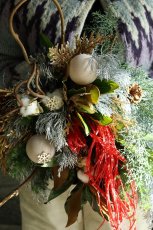 画像2: 店長が作ったクリスマスとお正月兼用のリース (2)