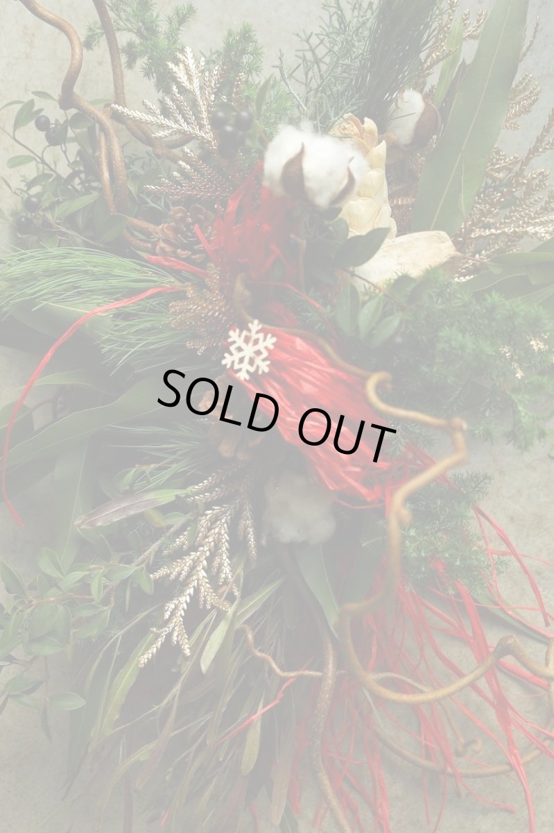 画像2: 店長が作ったクリスマスとお正月兼用のリースno.2 (2)