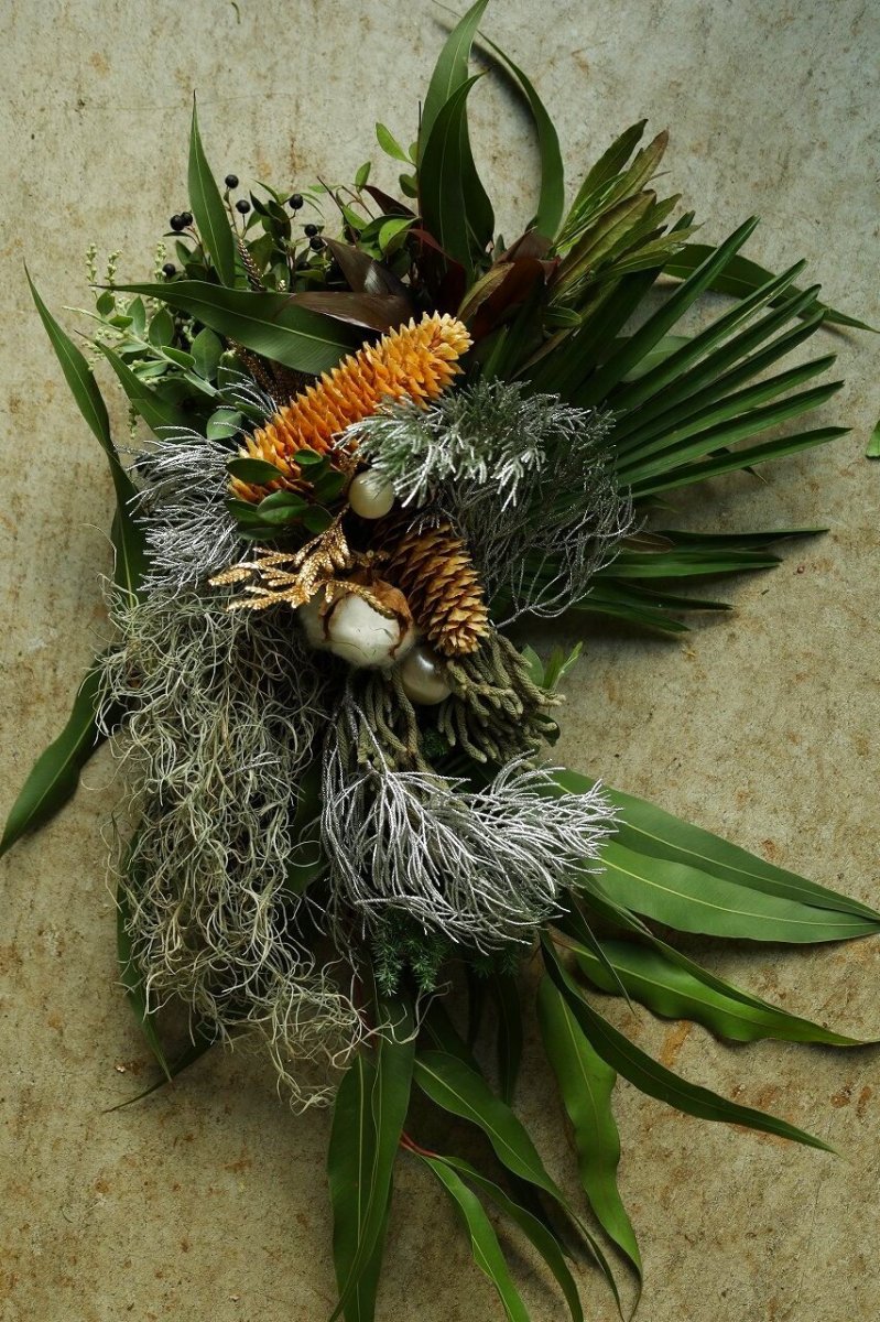 画像1: 店長が作ったクリスマスとお正月兼用のリースno.5 (1)