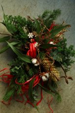 画像1: 店長が作ったクリスマスとお正月兼用のリースno.4 (1)
