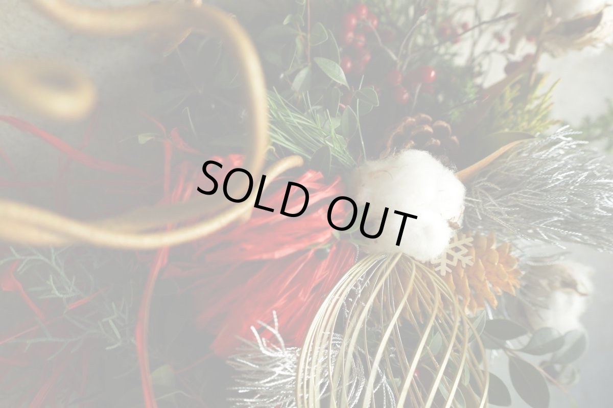 画像2: 店長が作ったクリスマスとお正月兼用のリースno.3 (2)