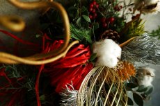 画像2: 店長が作ったクリスマスとお正月兼用のリースno.3 (2)