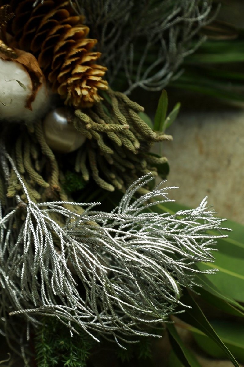 画像4: 店長が作ったクリスマスとお正月兼用のリースno.5 (4)