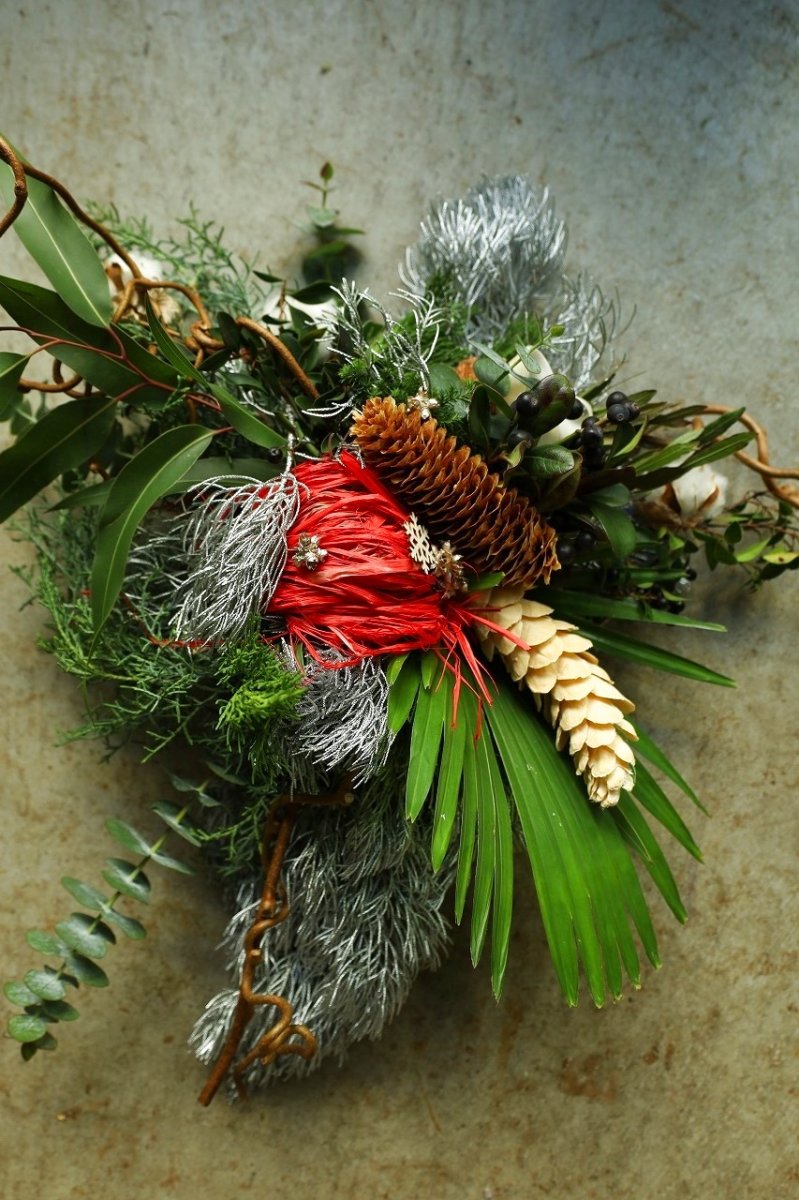 画像1: 店長が作ったクリスマスとお正月兼用のリースno.6 (1)